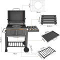 Neuer großer tragbarer Trolley Barrel Charcoal BBQ Grill